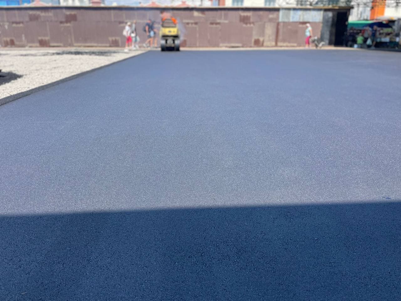 Фрезерование и укладка на трассе